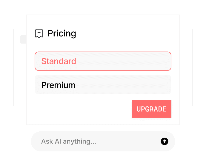 Guides customers to the right plan