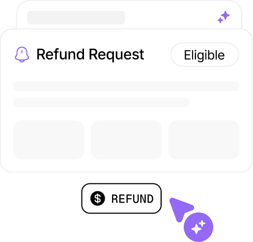 Refunds, handled automatically