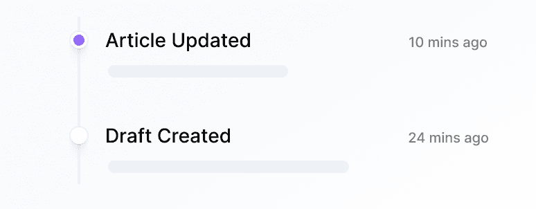 Audit Trail and History