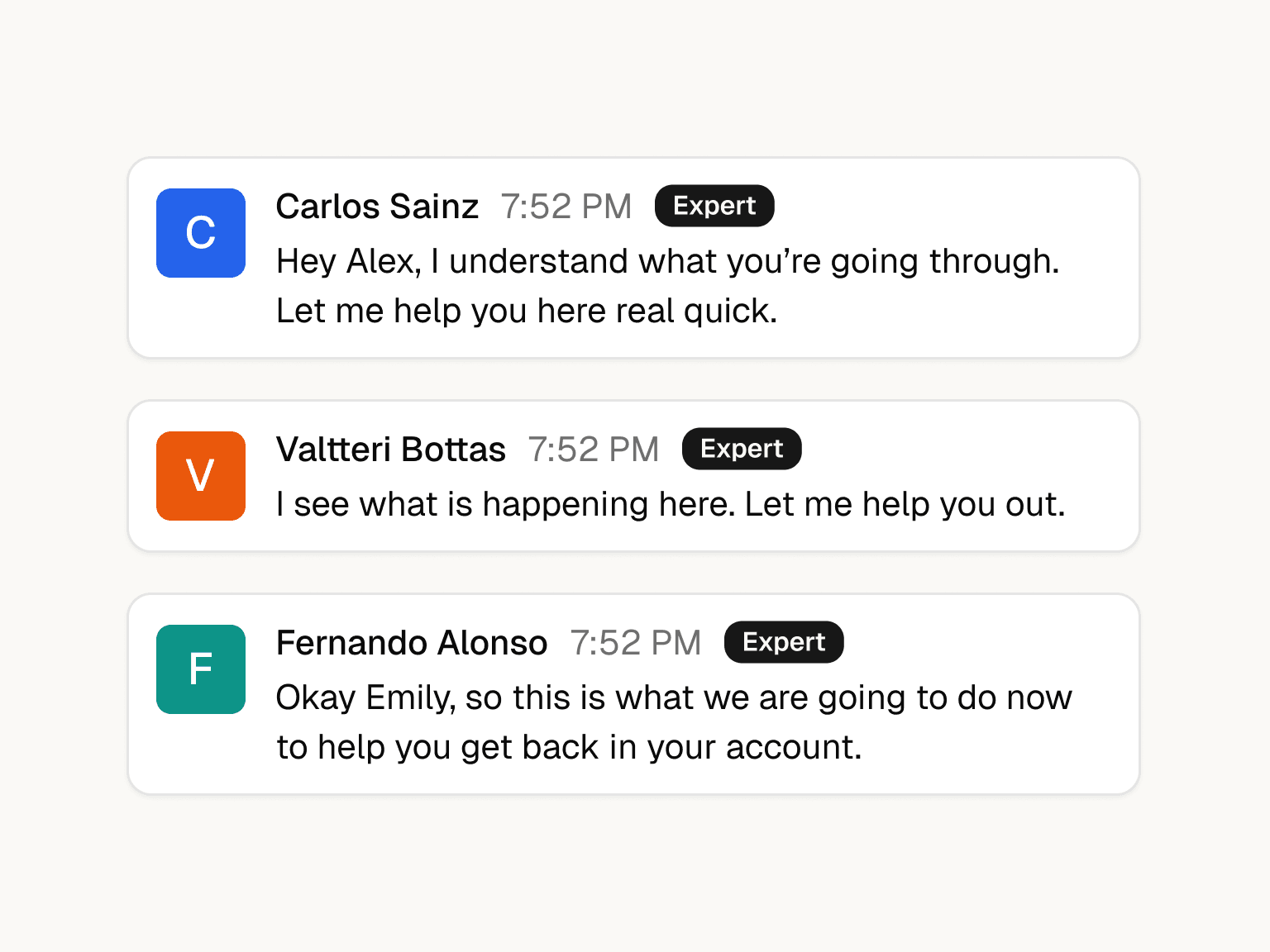 An AI trained on B2B replies, not internet text. screenshot