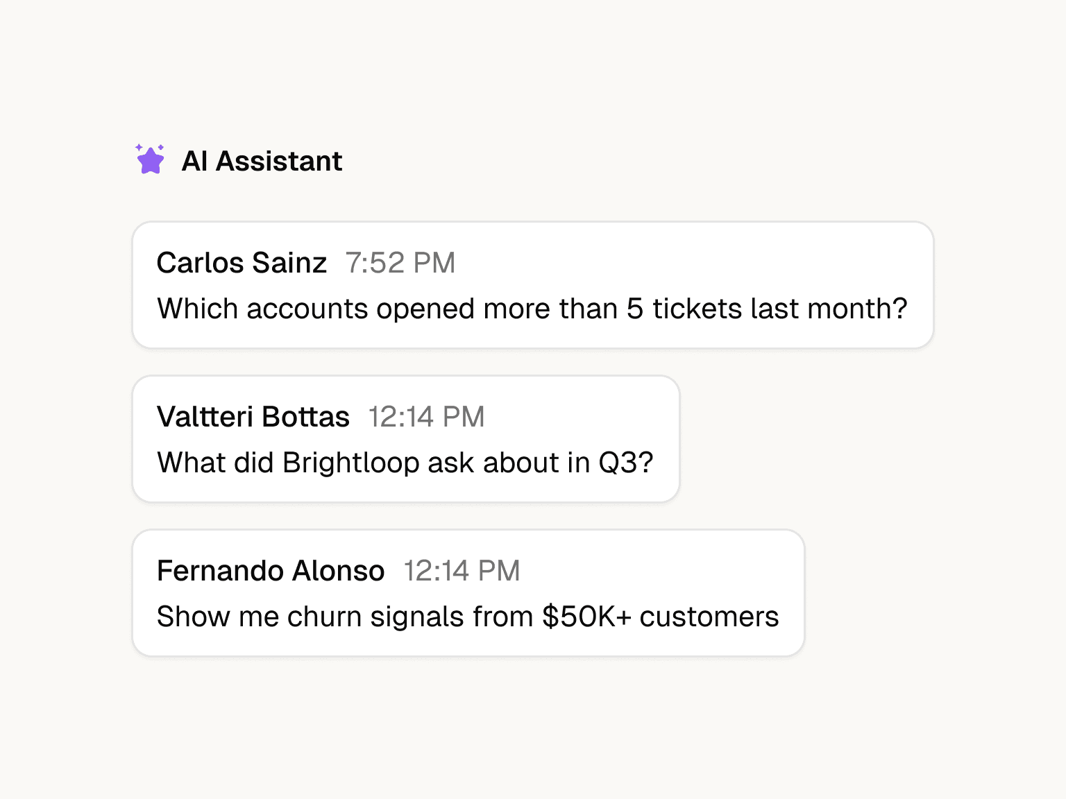 Ask in plain English. Anything. screenshot